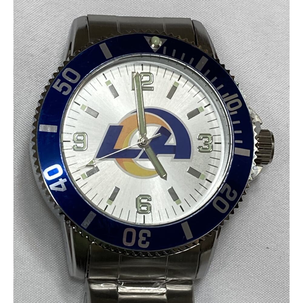 Los Angeles Rams Sparo Key Style Men's Sports Watch Metal Band